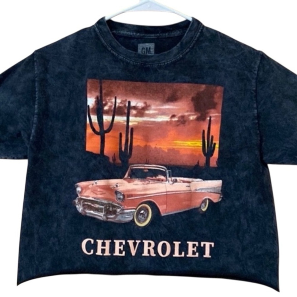 Chevrolet Cropped T-Shirt Black XS